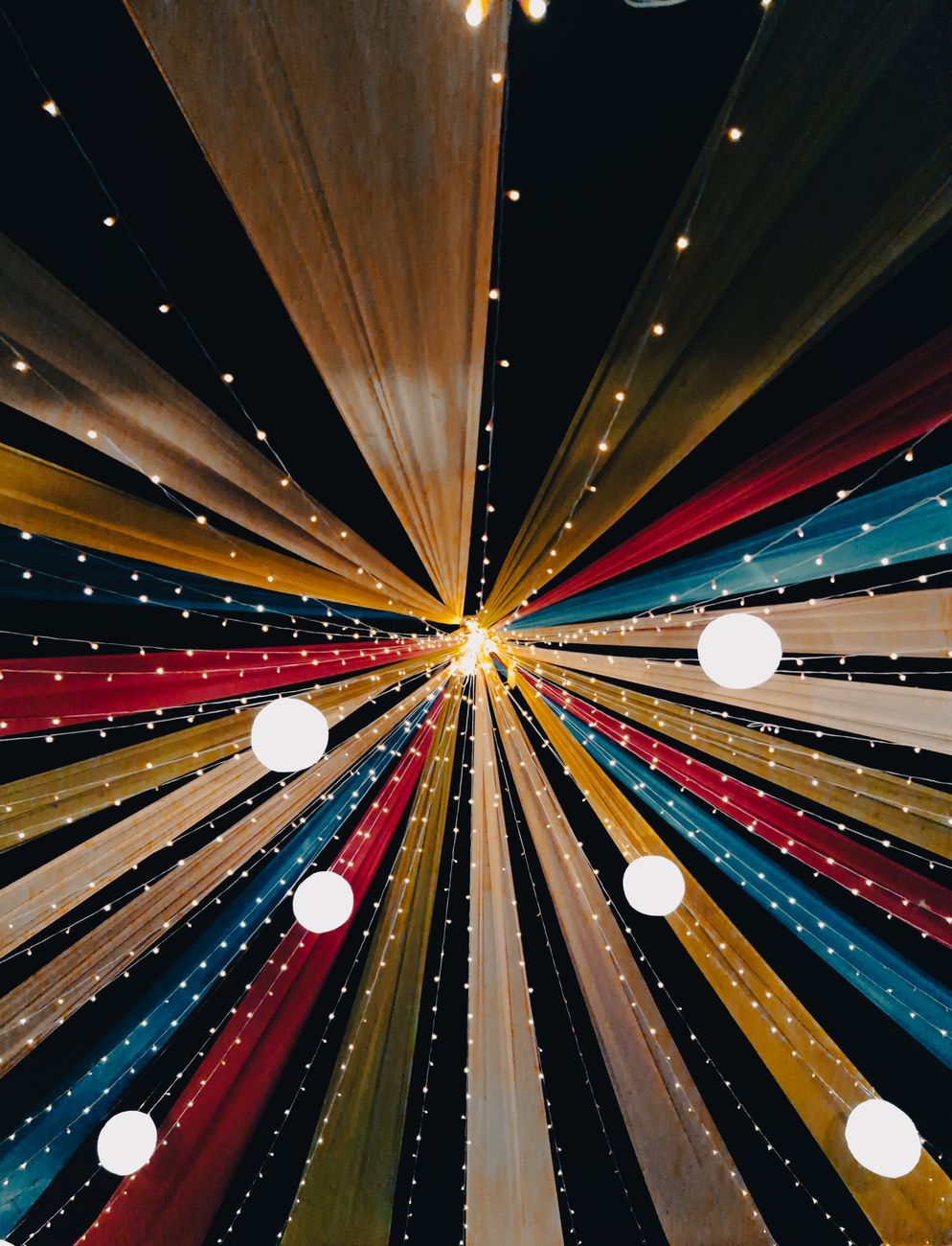 ball light under ceiling